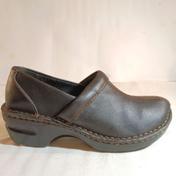 Canyon River Blues Colby Black Vegan Leather Clogs sz 7 - Picture 1 of 4